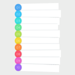 How to write a bulleted list